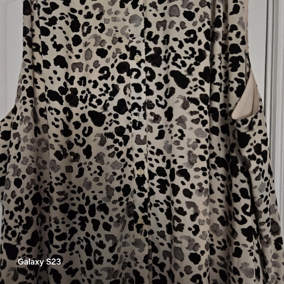 Lane Bryant Print sleevelss dress - Picture 3 of 4